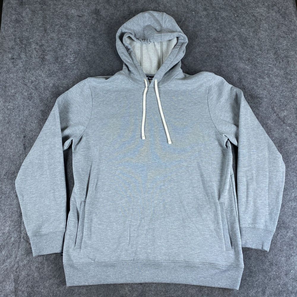 Travis Mathew Cloud Hoodie Mens XL Gray Modal Pullover Pockets Golf